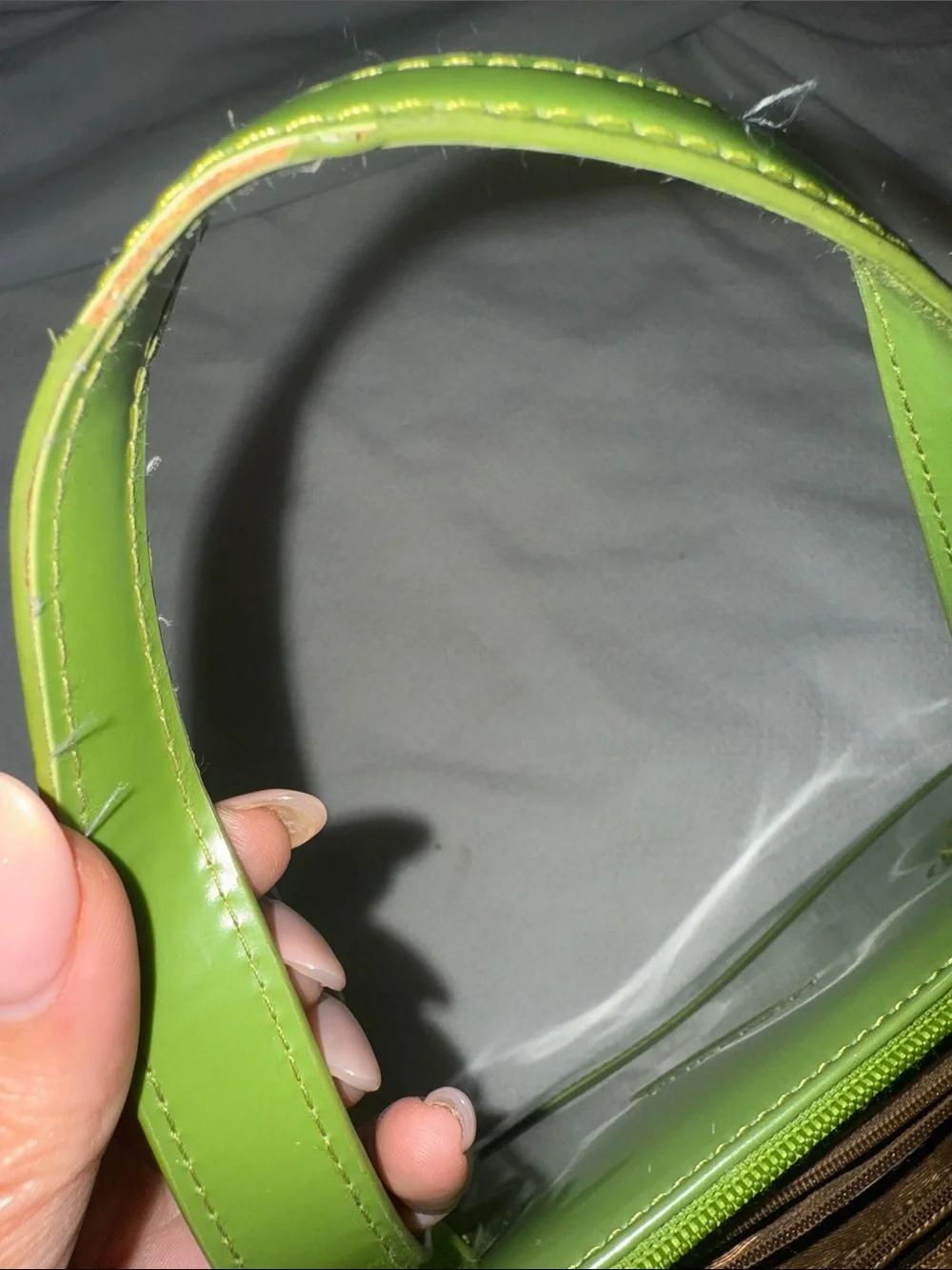 Angelina Lime Patent Satchel